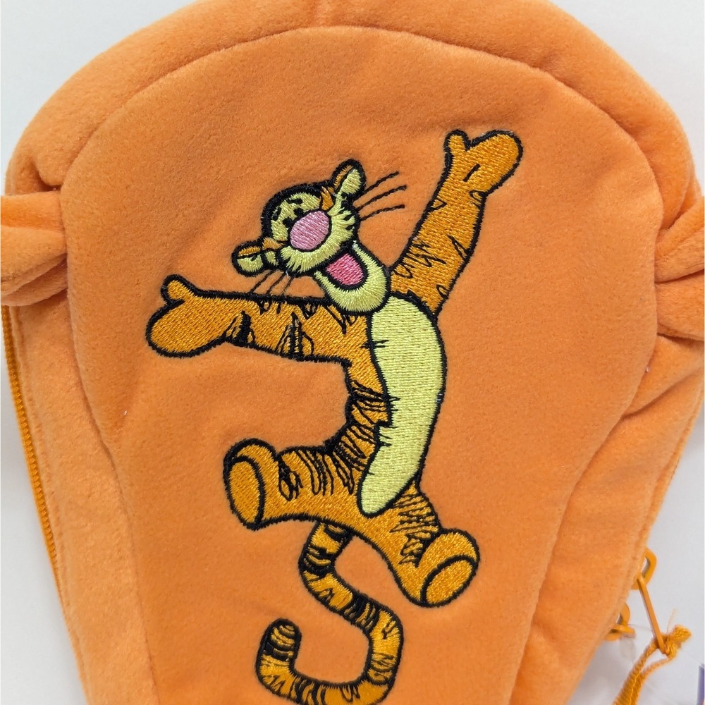 Applause Disney Tigger Plush Zipper Bag w/Stuffed Toy Figure Vintage NOS - Picture 2 of 12